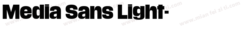 Media Sans Light字体转换